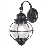 Hatteras  Medium Wall Lantern In Black