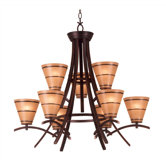 Wright 9 Light Chandelier