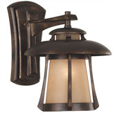 Laguna  Outdoor Wall Lantern in Golden Bronze