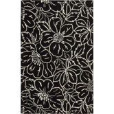 Skyland Flower Black Ivory Rug