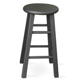 24" Roundtop Counter Stool (Black)