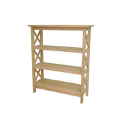 Unfinished Three Tier Shelf Unit