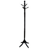 Unfinished Wood Coat Rack with Swivel Top