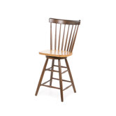 Madison Park 24" Spindleback Swivel Counter Stool in Cinnamon/Espresso