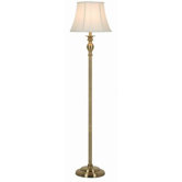 60" Floor Lamp in Antique Brass