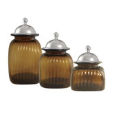 Canister with Barrington Lid (Set of 3)