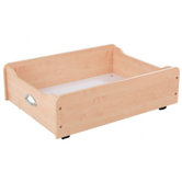 Trundle with Metal Handle in Natural