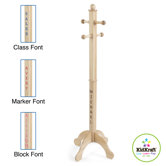Personalized Deluxe Clothes Pole in Natural