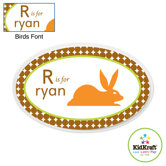 Personalized Boy Animal Oval Wall Plaque