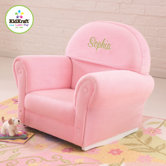 Personalized Velour Rocker with Slip Cover