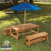 Personalized Kids' 3 Piece Table and Bench Set