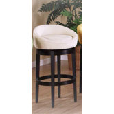 Igloo Microfiber Swivel Barstool in Cream