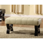 Central Park Leather Ottoman