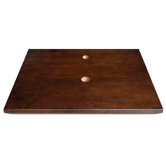 19inches Wood top w/single faucet & drain holes