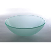 Vessel Sink with Tempered Glass