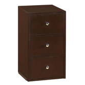 Neo Classic Drawer Bridge Cabinet in Vintage Walnut
