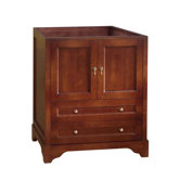 Traditions Milano 72" Drawer Bridge Bathroom Vanity Cabinet in Colonial Cherry