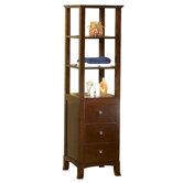 Linen Tower in Vintage Walnut