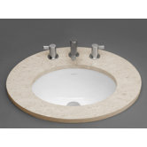 Oval Ceramic Undermount Sink with Overflow