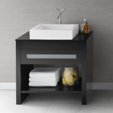 Kendra 36" Wood Vanity Base in Black