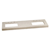 32" x 19" Wide Appeal Vanity Top for 1 Undermount Sink with 2" Thickness