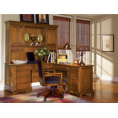 Halton Hills L-Shape Executive Desk with Hutch