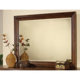 Brendon Landscape Mirror in Hazelnut/Cabernet