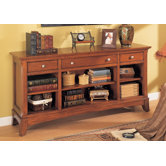 Waldsworth Console Bookcase in Autumn Cherry