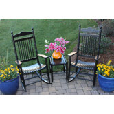2 Adult Rocking Chairs & Table