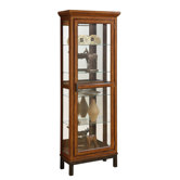 Iron Oak Curio Cabinet