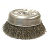 Crimped Wire Cup Brush For Small Angle Grinders-UC & UCX Series - uc6-.020 6"dia light duty crimped wir
