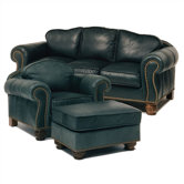 Carlton Leather Sofa and Chair Set