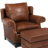 Cartwright Leather Chair and Ottoman