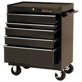 5 Drawer Roller Cabinets - cabinet 27" 5 drawer blk