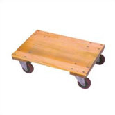 Solid Platform Wood Dolly with 4" Casters