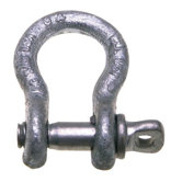 419 Series Shackles - 419 1/4" 1/2t shackle w/screw pin carbon