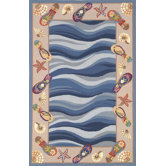 Colonial Fun in the Sun Nautical Novelty Rug