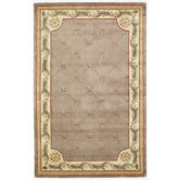 Jewel Taupe Fleur-De-Lis Rug