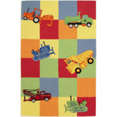 Kidding Around Trucks Galore Kids Rug