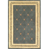 Ruby Wedgewood/Ivory Trellis Rug