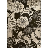 Onyx Black/Beige Silhouette Rug
