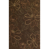 Bali Mocha Floral Traces Rug