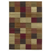Lifestyles Beige Squares Rug