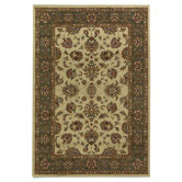 Lifestyles Ivory/Green Kashan Rug