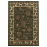 Lifestyles Green/Ivory Kashan Rug