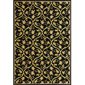 Corinthian Black Vine Brocade Rug