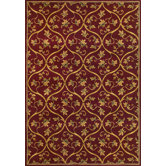 Corinthian Red Vine Brocade Rug