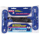 8 Piece Cushion Grip Hex T-Key Set  55168