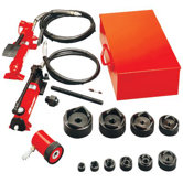 Slug-Out� Hydraulic Knockout Sets - hydraulic knockout set 1/2 to 4" w/hand pump