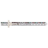 Economy Precision Stainless Steel Rules - 6" flex ss rulew/pocket clip